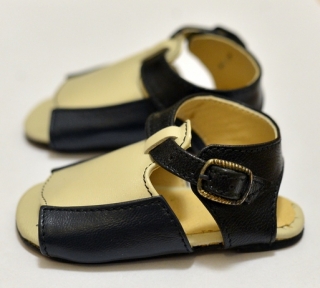 Kožené Sandály Tmavěmodré 10 cm